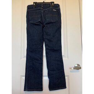 Carhartt Womens Original Fit Straight Leg Jeans Lined Denim Size 4 Short
